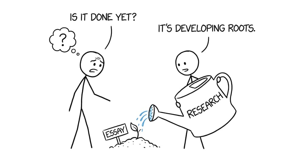 A parent wonders whether an essay that is still developing has made any progress
