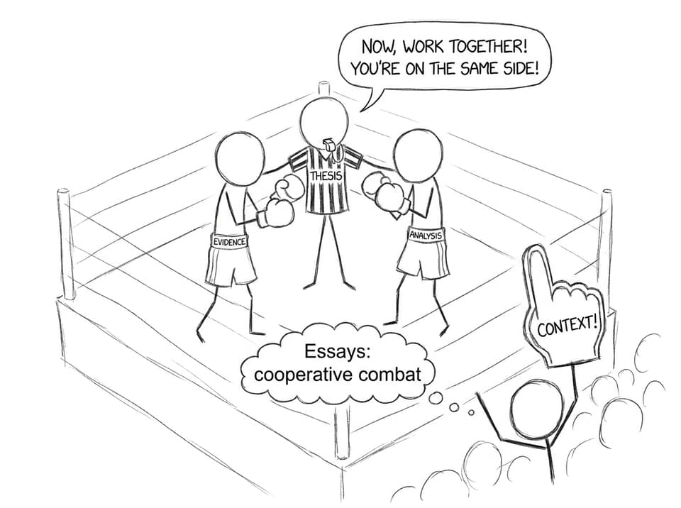 Evidence and analysis boxing match