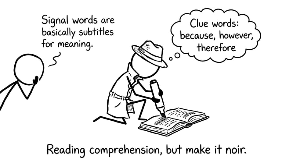 Reading noir detective comic