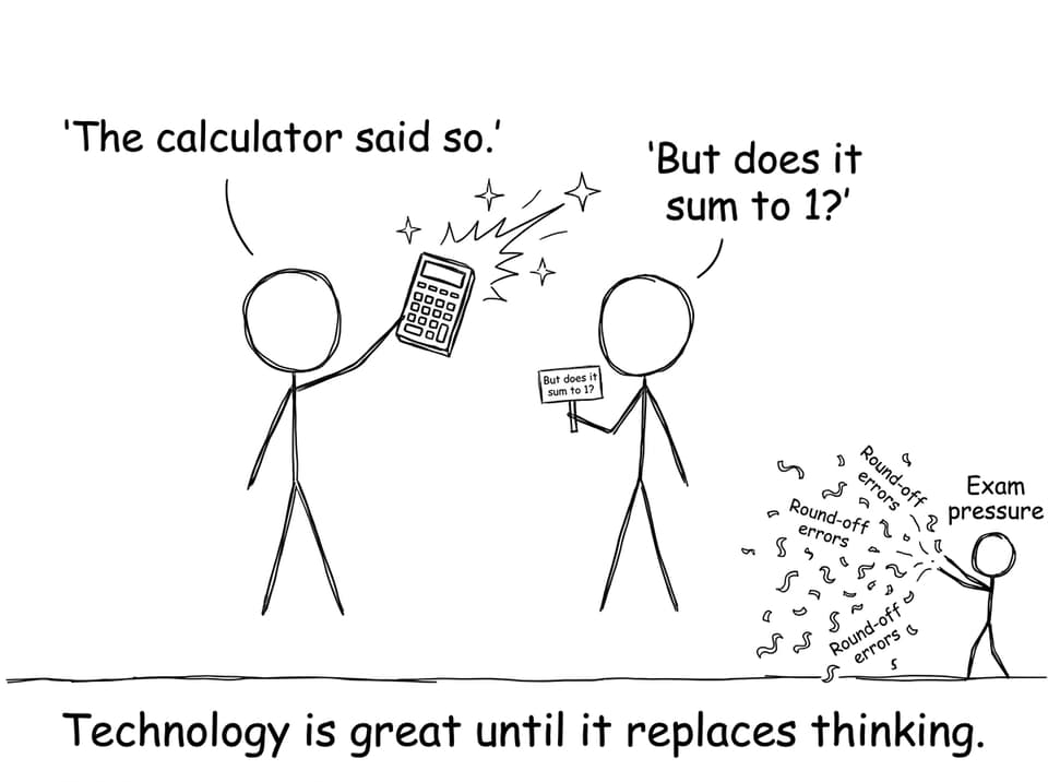 Calculator said so joke