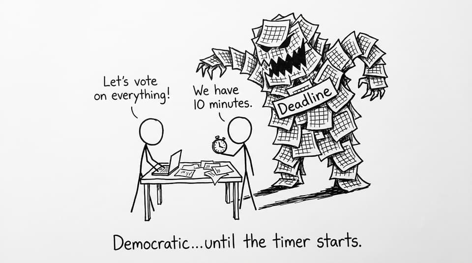 Democratic until the timer starts