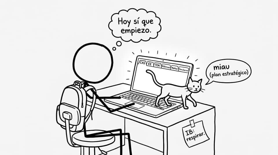 Estudiar IB con demasiadas pestañas abiertas