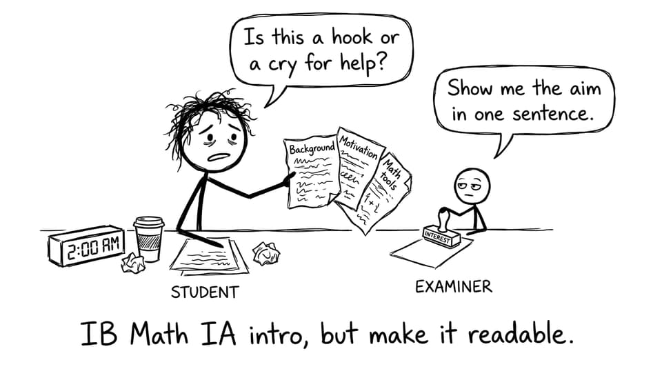 Student bargaining with the examiner in an IA intro