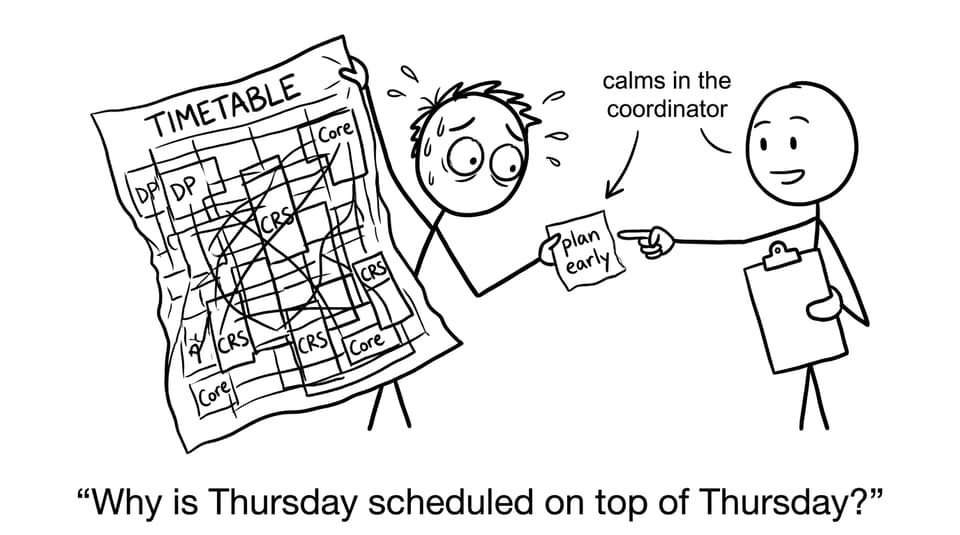 A student vs the impossible timetable
