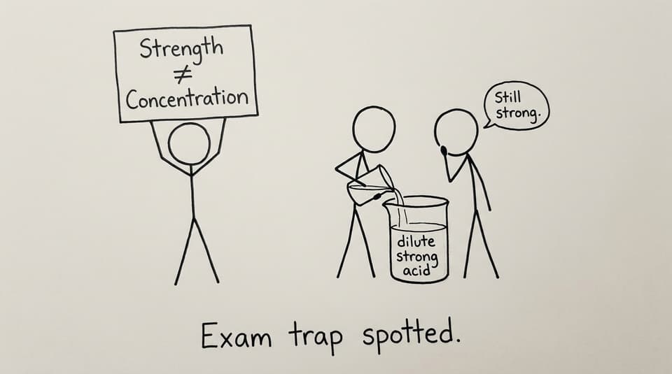Strength vs concentration exam trap joke