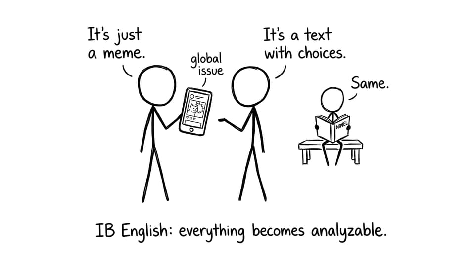 Meme analysis joke: "It's a text with choices."