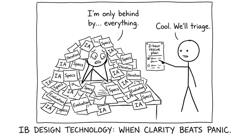 Student triage plan comic