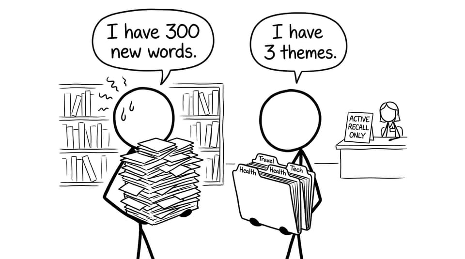 XKCD comic about flashcards and themes