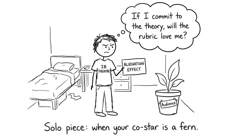 Solo piece: when your co-star is a fern.