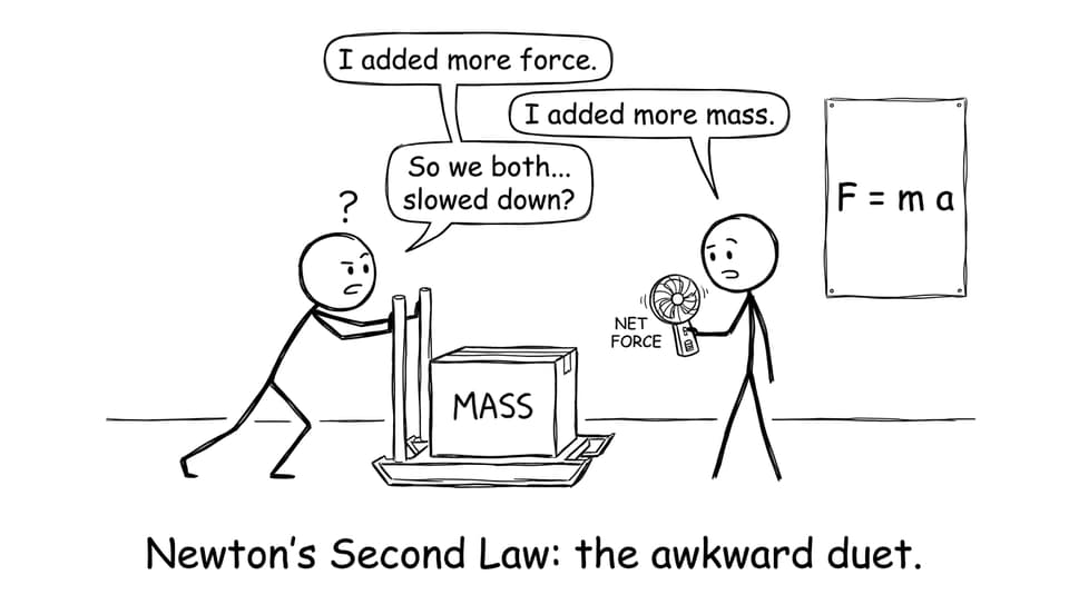 Newton's Second Law awkward duet
