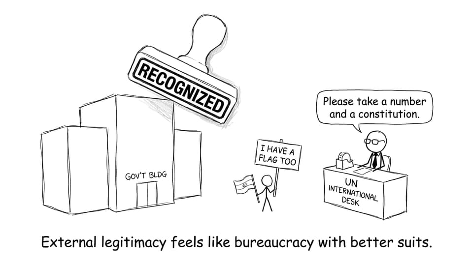 External legitimacy bureaucracy comic