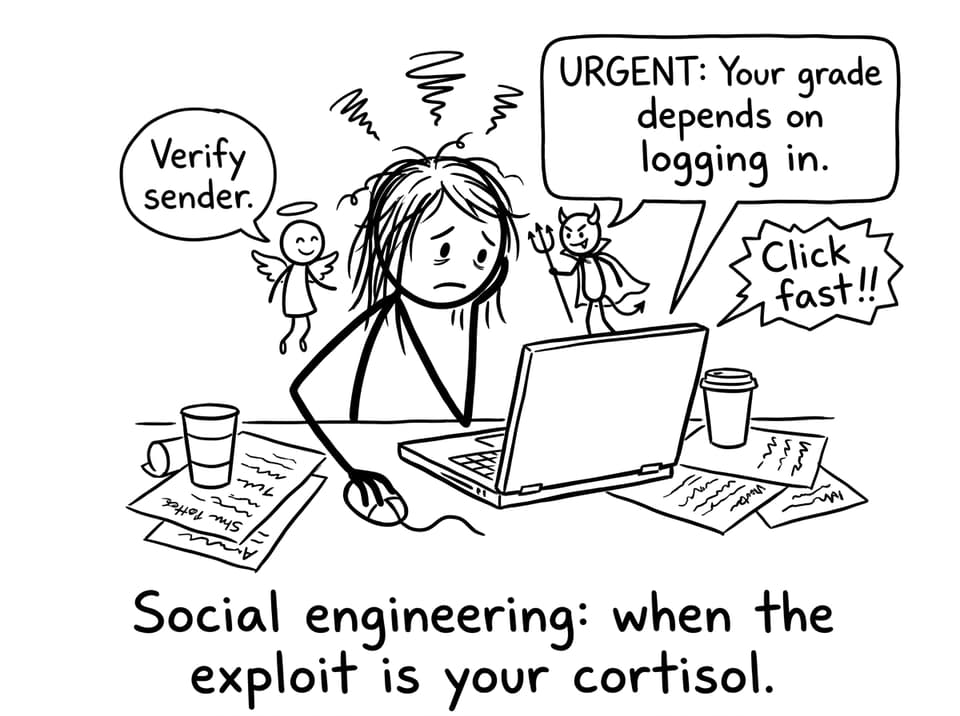 IB student vs urgent email XKCD comic