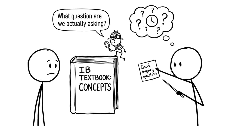 Student detective asking the real question