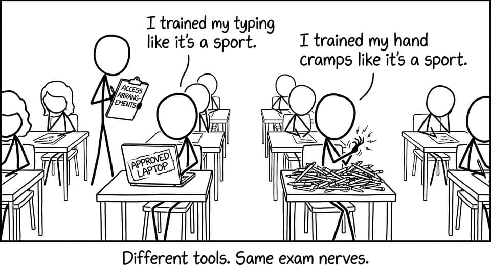 Different tools. Same exam nerves.