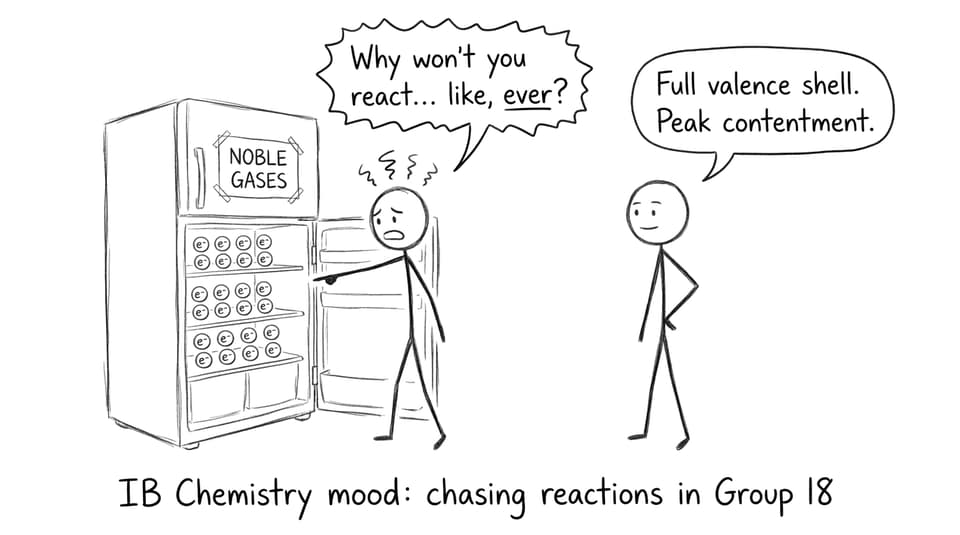 Noble gases fridge joke