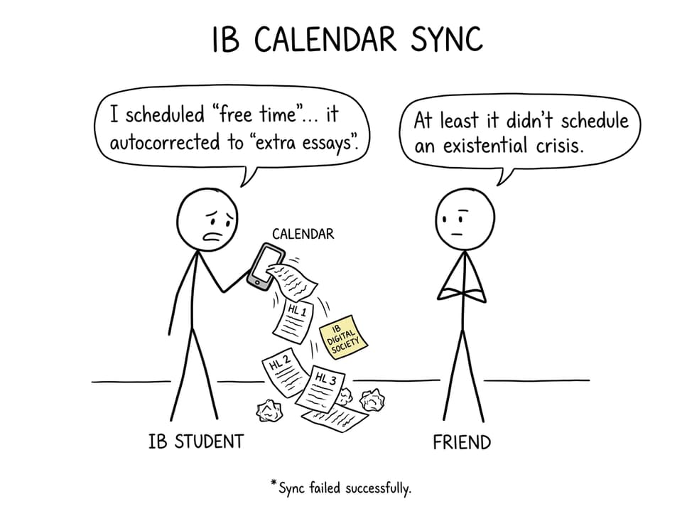 Calendar chaos with IB Digital Society