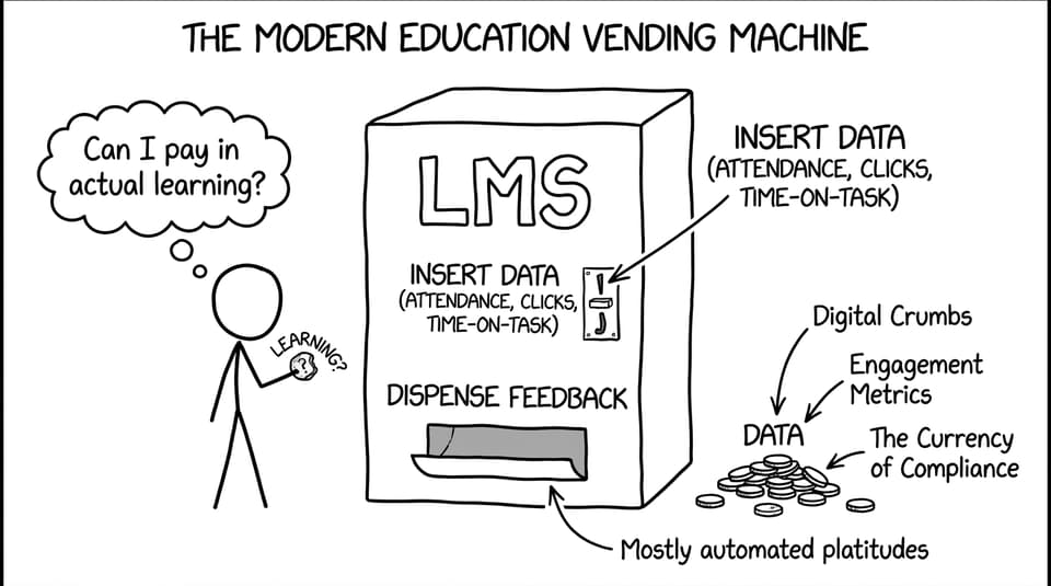 The LMS vending machine that accepts “Data coins”