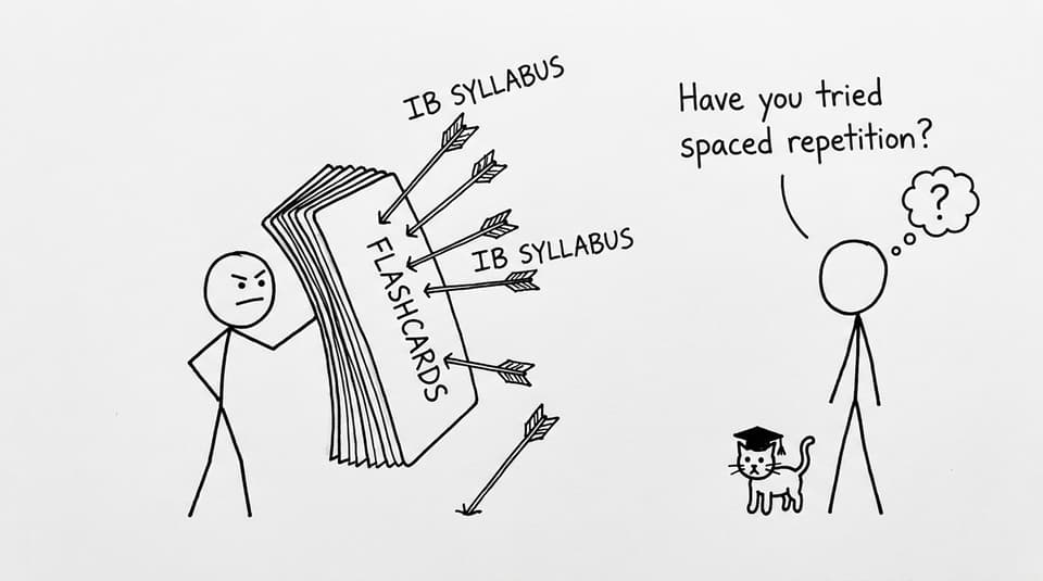 Flashcards used as a literal shield