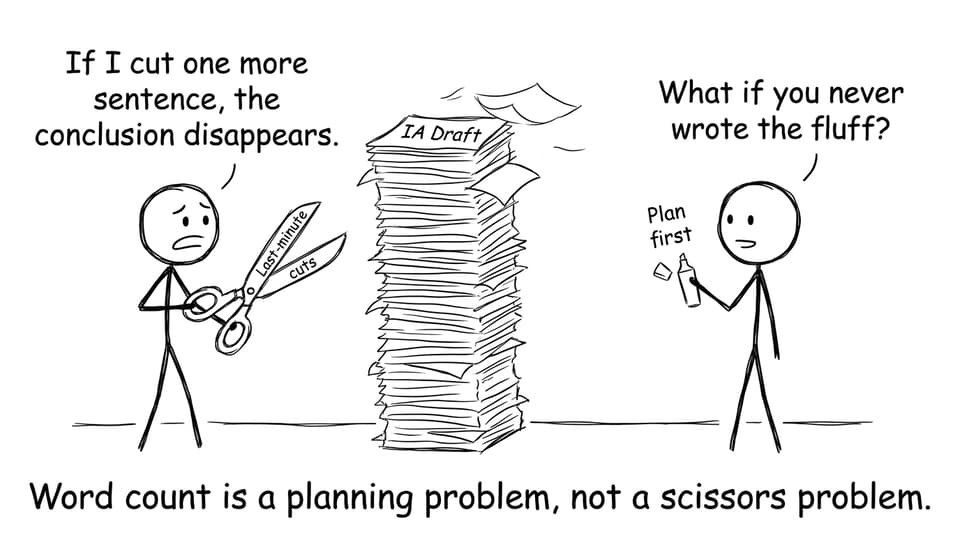 Student vs word count scissors