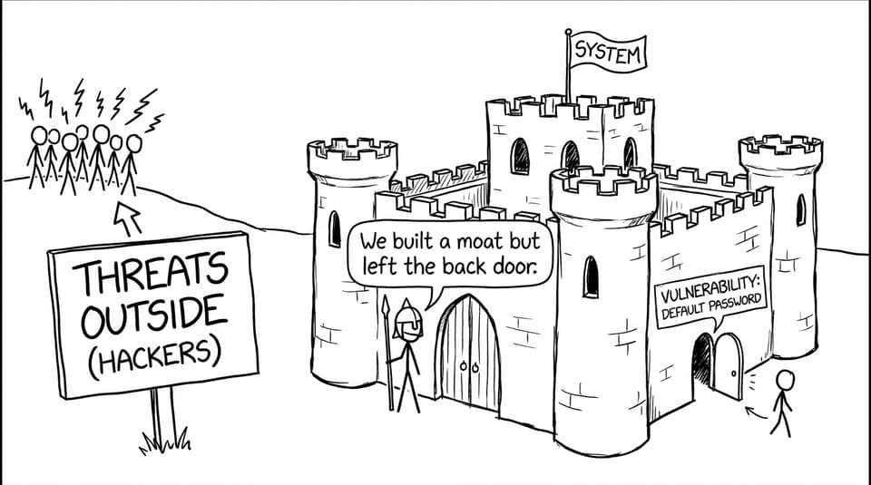 Castle back door comic