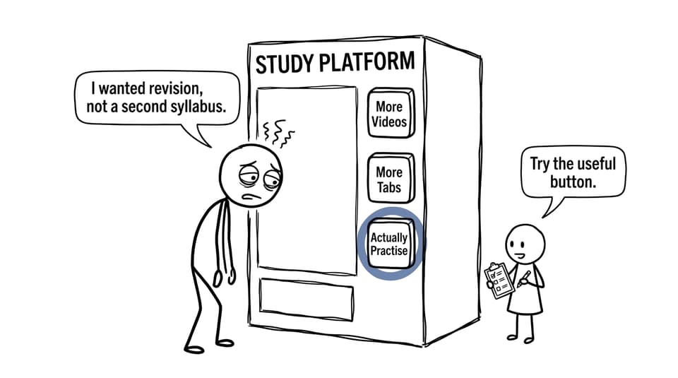An IB student discovers that a study platform can become a second syllabus