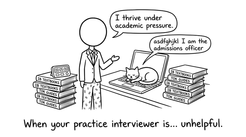 When your practice interviewer is... unhelpful.