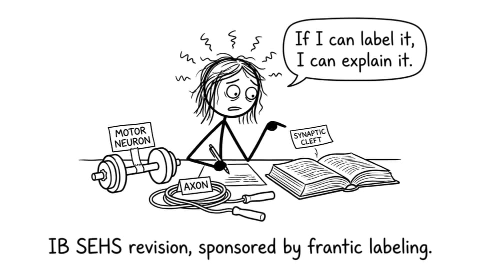 A student labels everything like a diagram