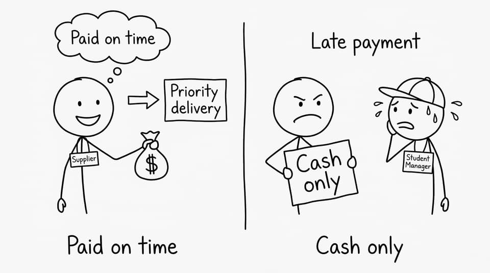 Supplier relationship comic