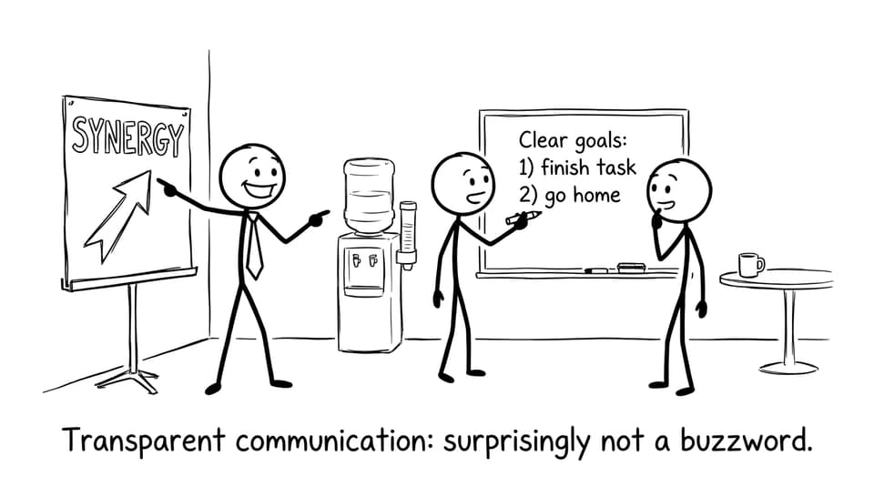 “Transparent communication” vs buzzwords