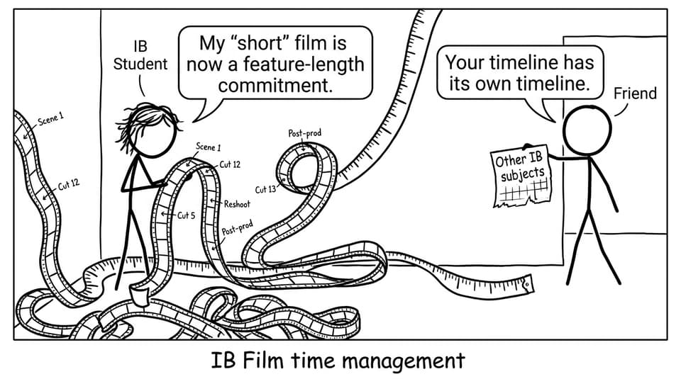 IB Film time management comic