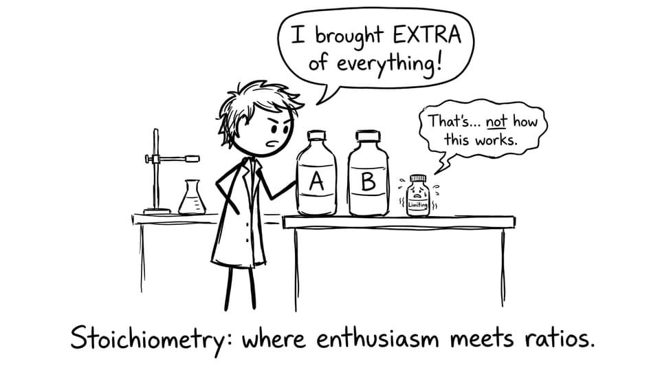 Stoichiometry where enthusiasm meets ratios