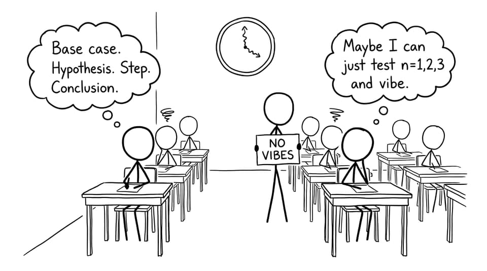 No vibes exam hall comic