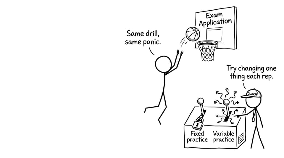 Fixed vs variable practice joke machine