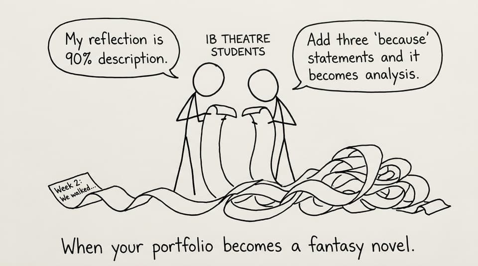 Rehearsal journal scroll comic