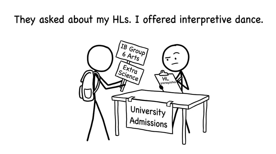 Admissions ignores interpretive dance