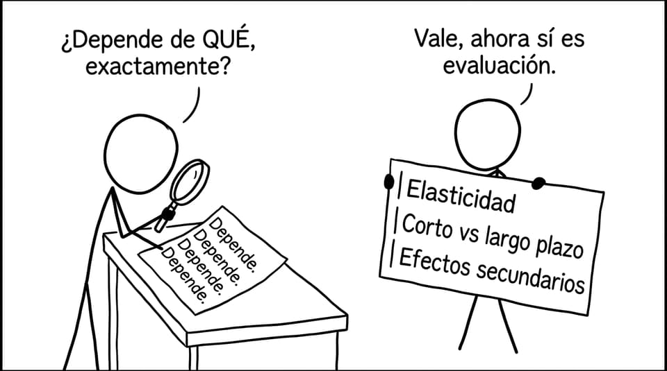 El examinador y el “depende”