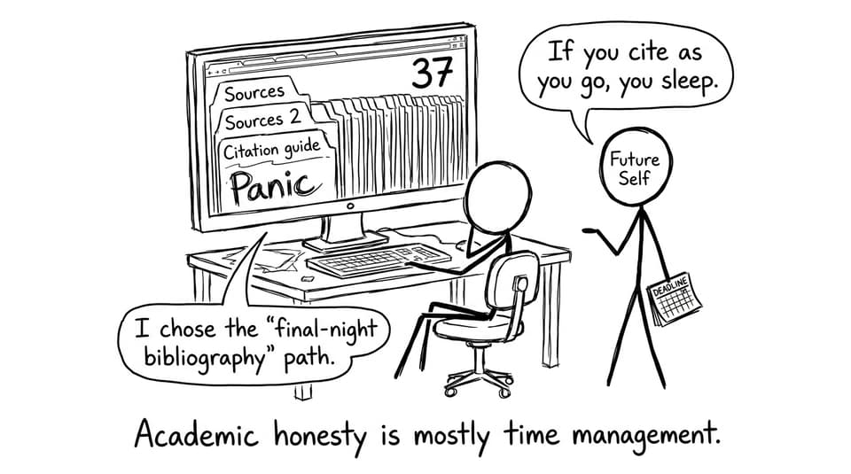 Academic honesty is mostly time management