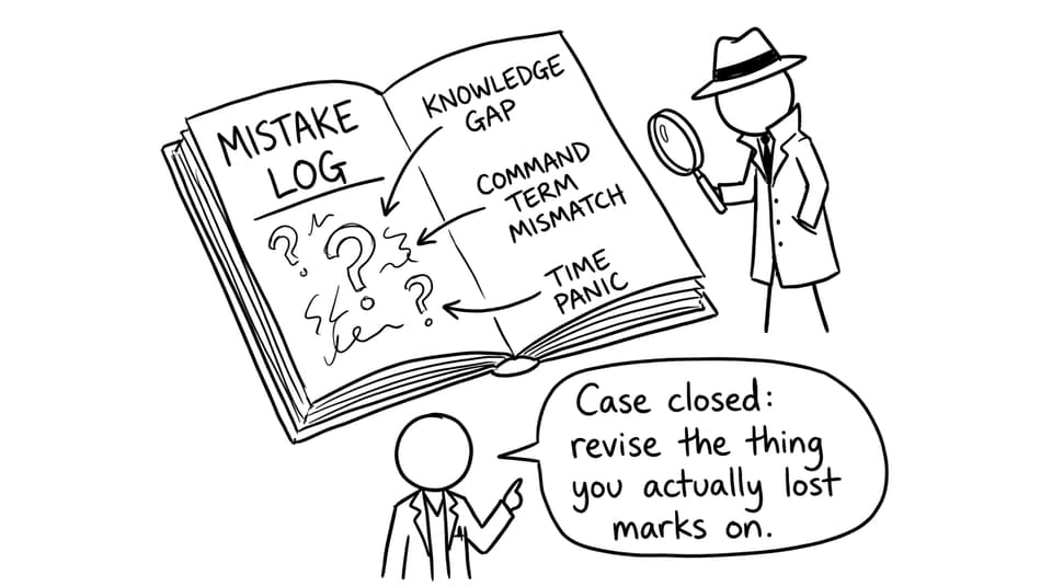 A detective investigates a mistake log