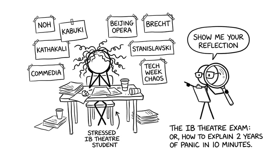 An IB Theatre student drowning in traditions and reflection