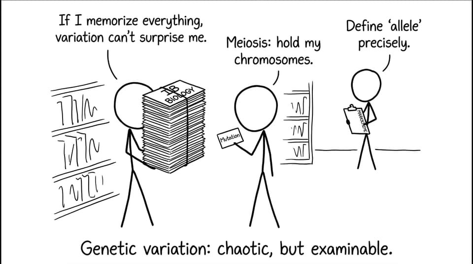 Students vs meiosis comic