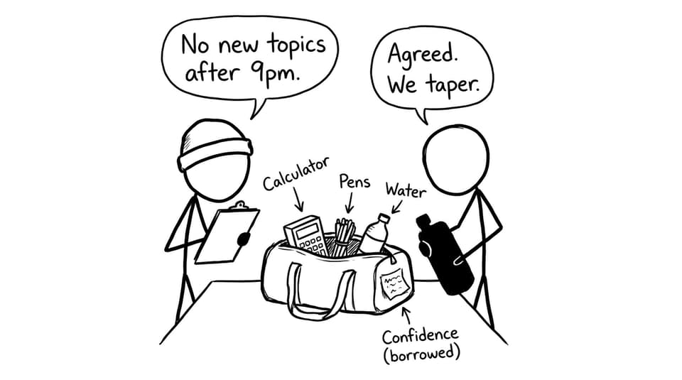 Exam day bag heist comic