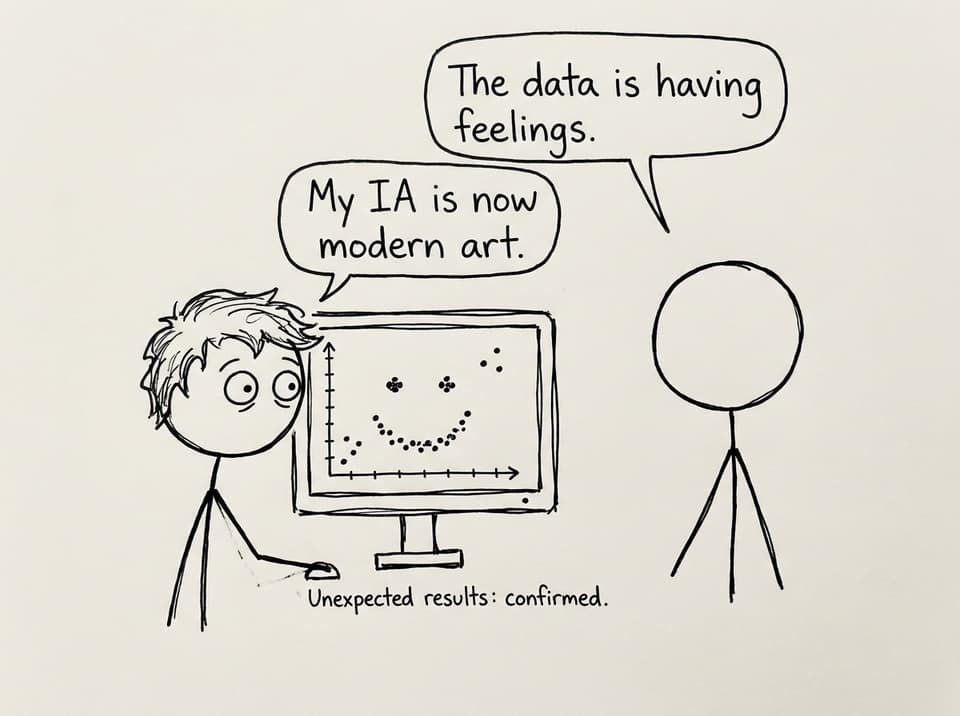 Student sees a smiley-face graph and panics
