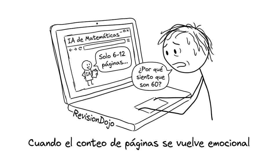 Cuando el conteo de páginas se vuelve emocional