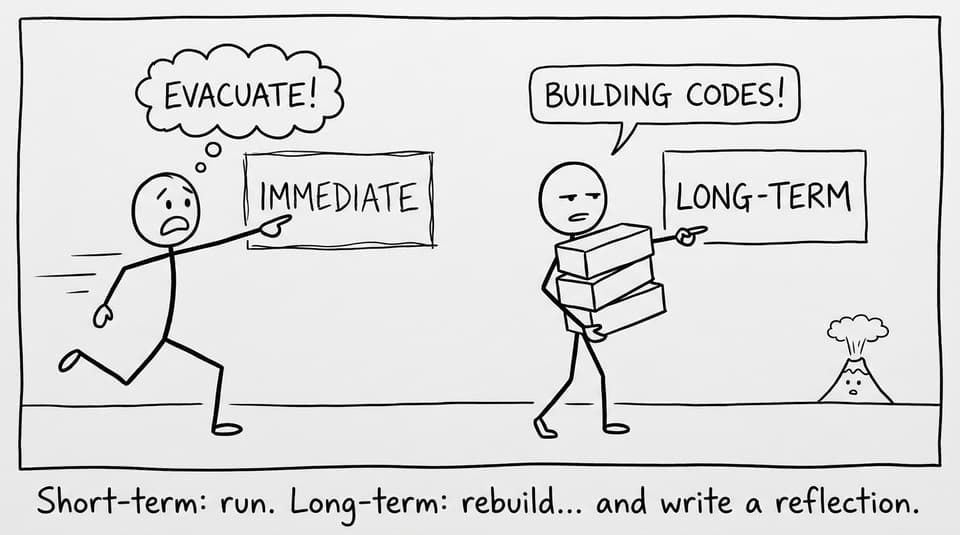 Comic: short-term vs long-term