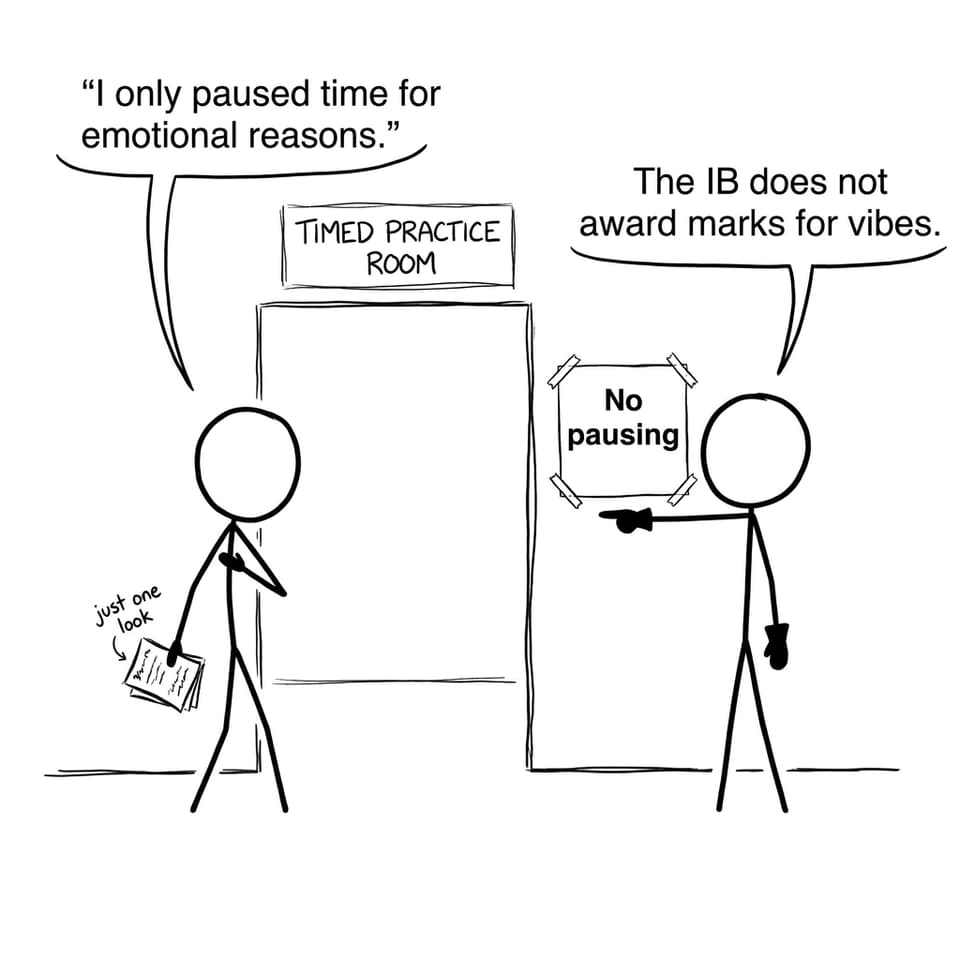 A proctor refuses to accept vibes as a strategy