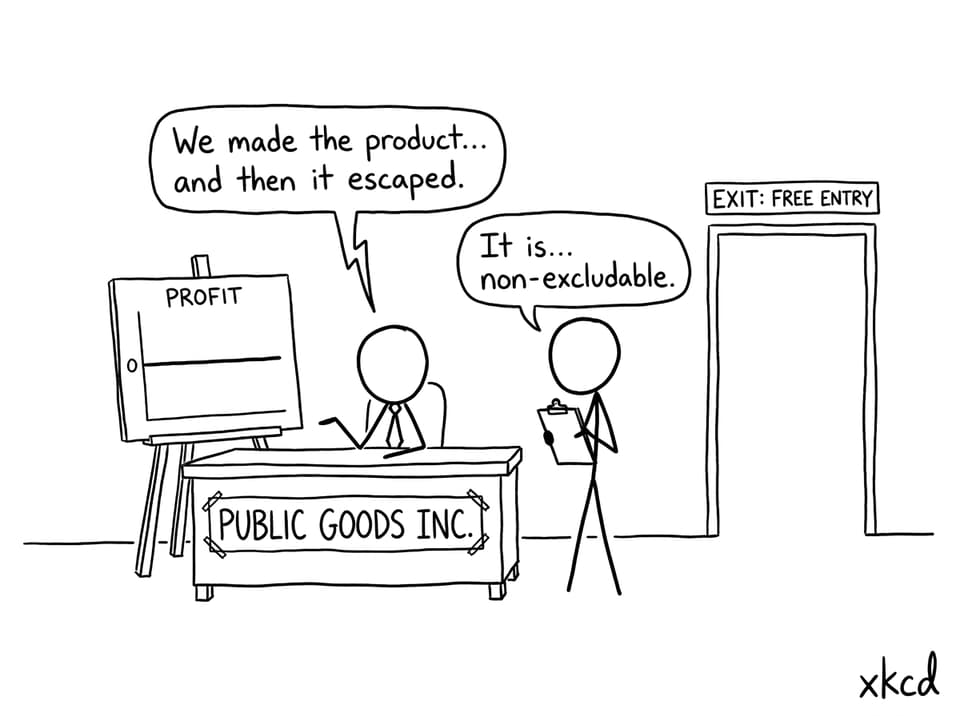 Public goods company joke