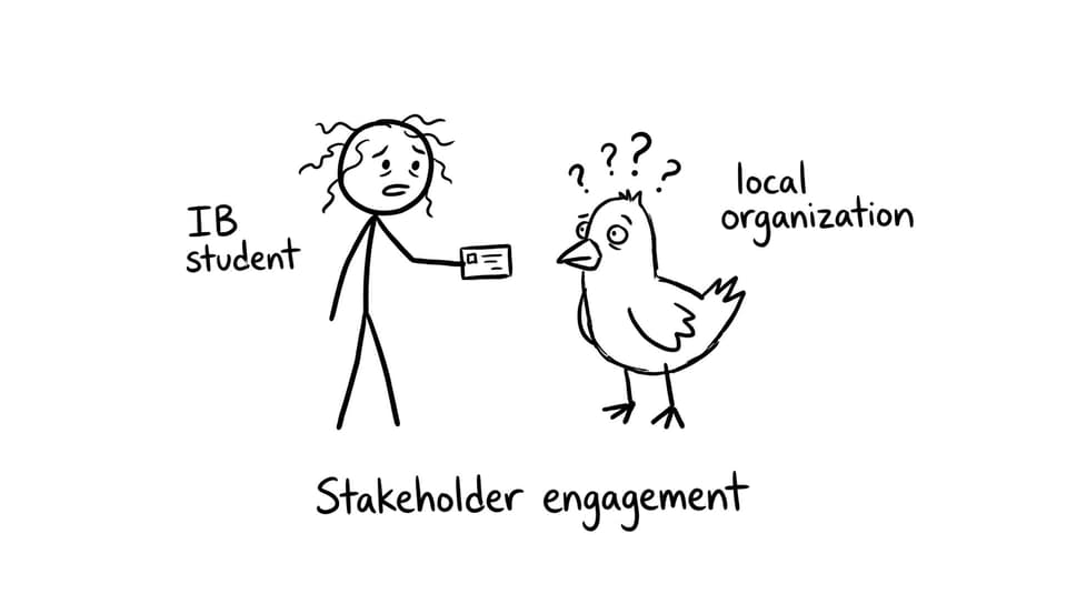 A student networking with a pigeon for a partnership