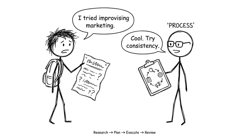 A student learns consistency through a simple loop