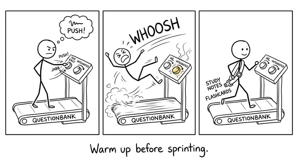 Warm up before sprinting