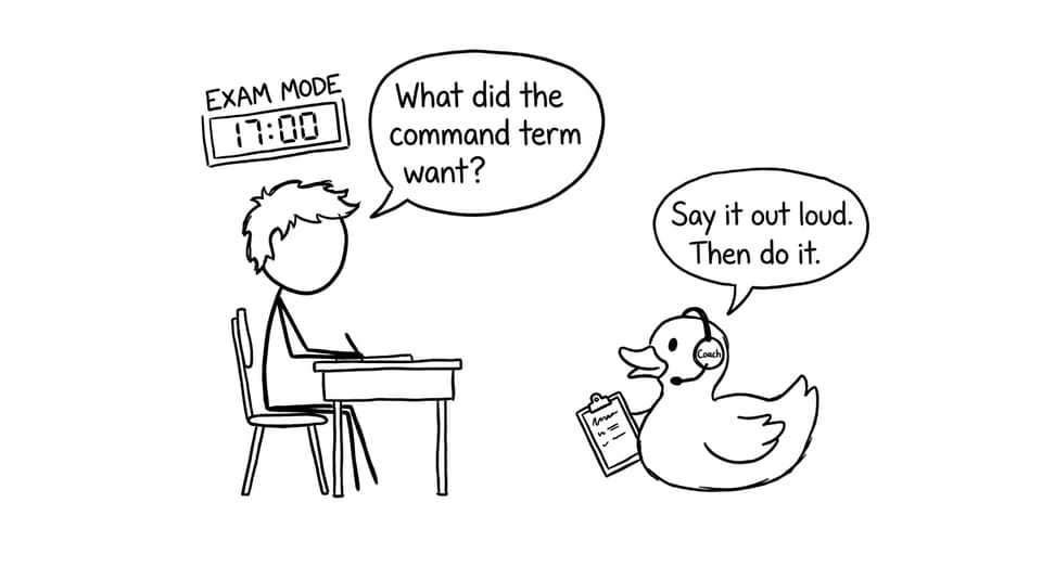 Exam Mode rubber duck coach